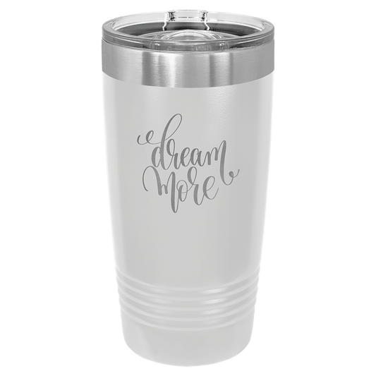 Polar Camel 20 oz. White Insulated Ringneck Tumbler with Slider Lid