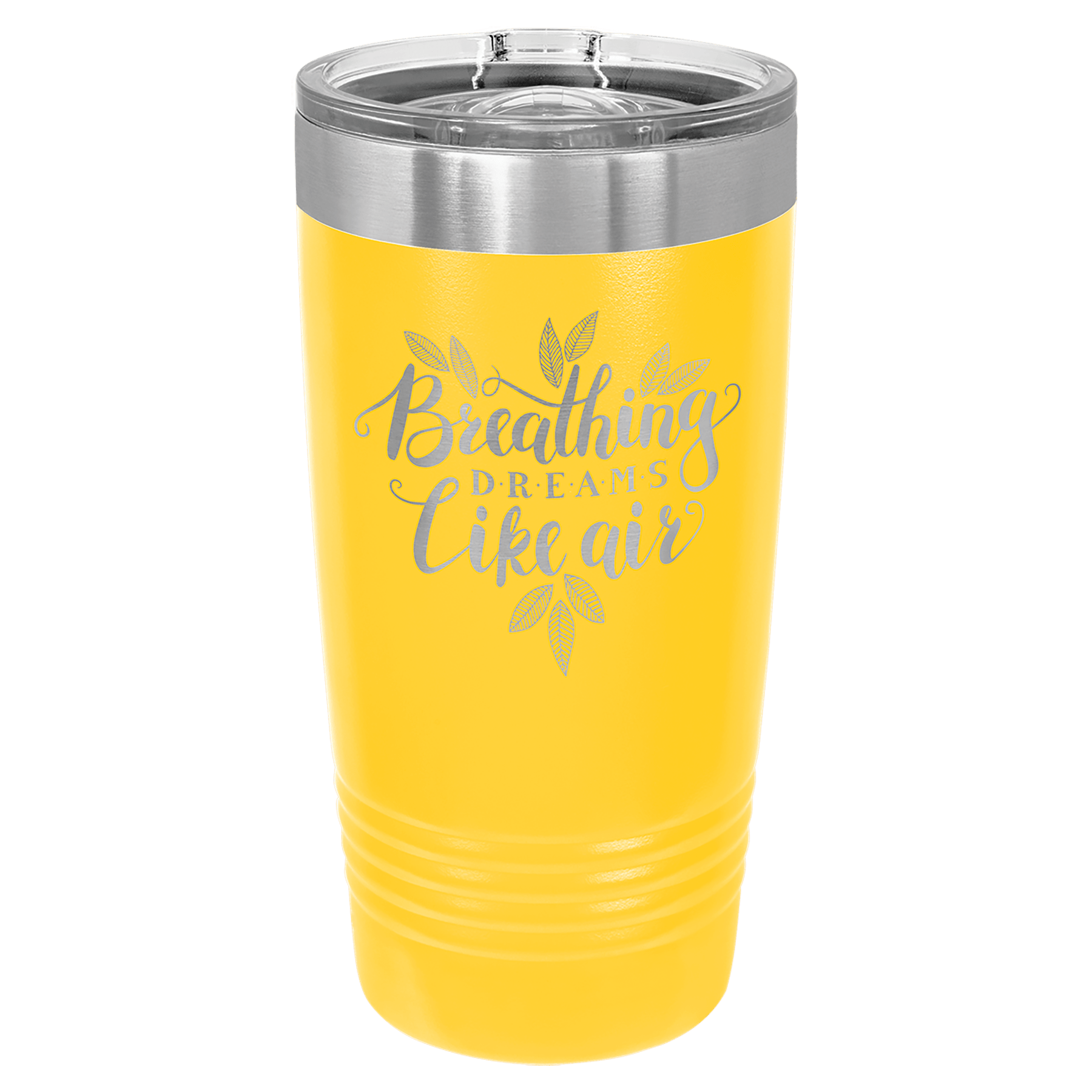 Polar Camel 20 oz. Yellow Insulated Ringneck Tumbler with Slider Lid