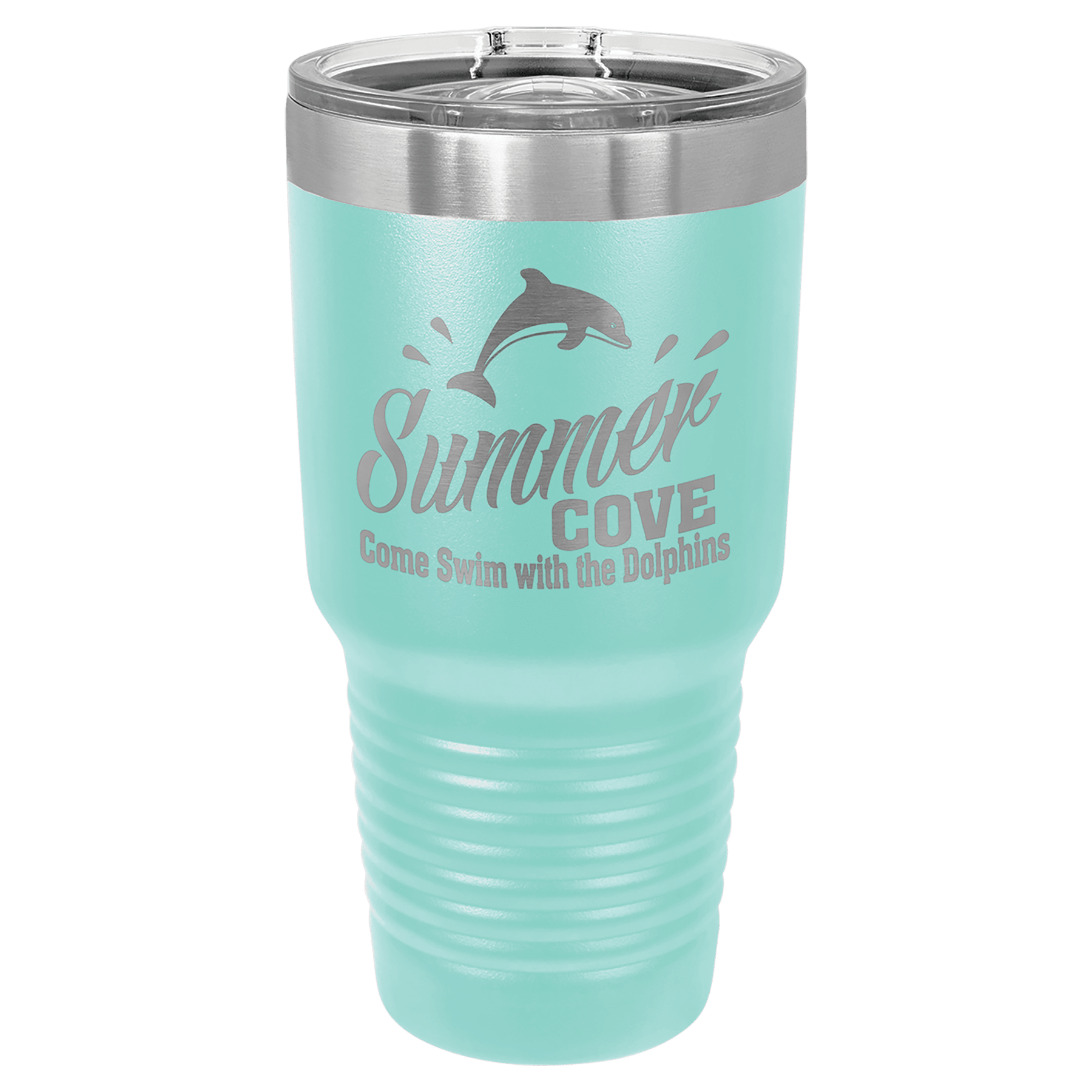 Polar Camel 30 oz. Teal Insulated Ringneck Tumbler with Slider Lid