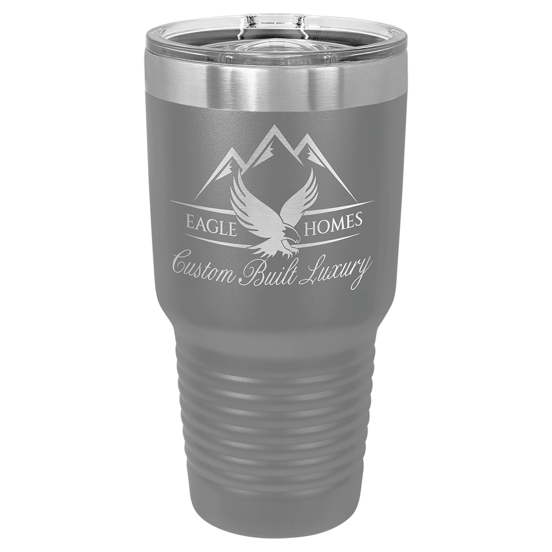 Polar Camel 30 oz. Dark Gray Insulated Ringneck Tumbler with Slider Lid