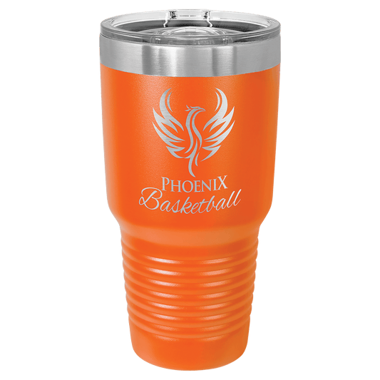 Polar Camel 30 oz. Orange Insulated Ringneck Tumbler with Slider Lid