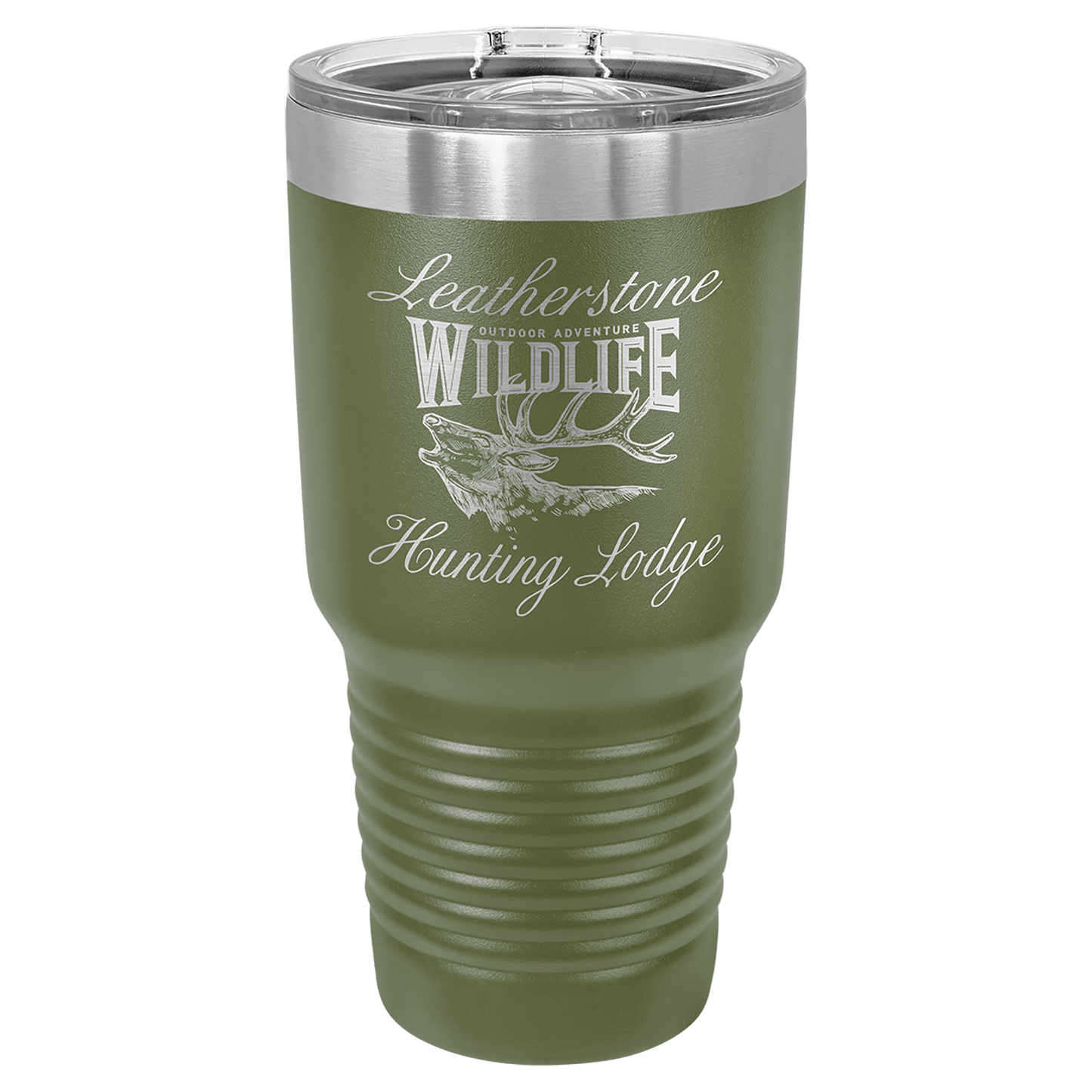 Polar Camel 30 oz. Olive Green Insulated Ringneck Tumbler with Slider Lid