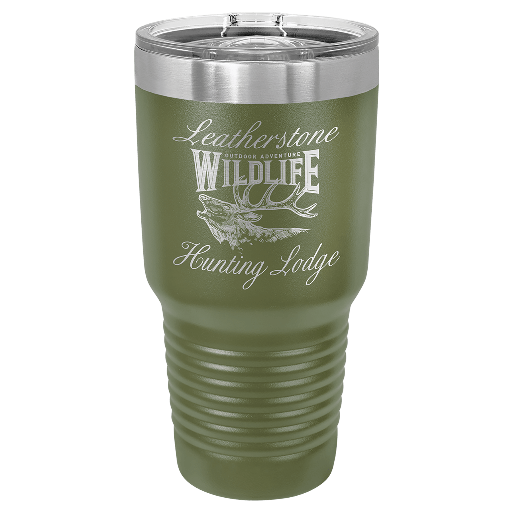 Polar Camel 30 oz. Olive Green Insulated Ringneck Tumbler with Slider Lid