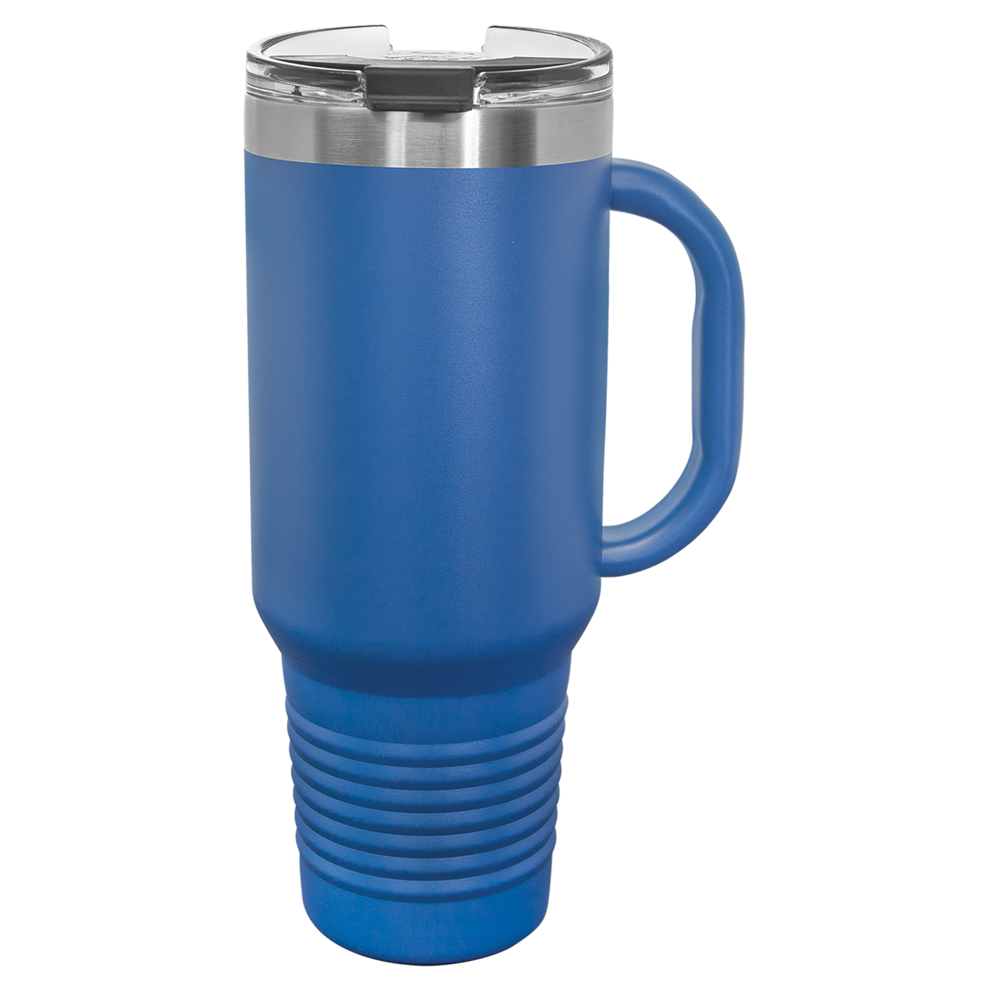 Polar Camel 40 oz. Royal Blue Travel Mug with Handle, Straw Included-MO