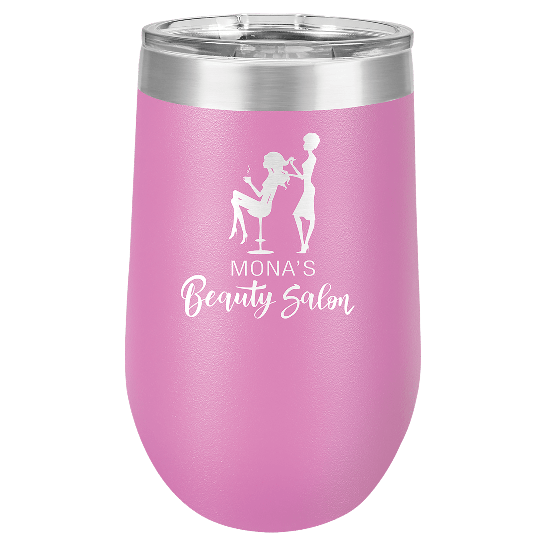 Polar Camel 16 oz. Light Purple Vacuum Insulated Stemless Tumbler with Lid