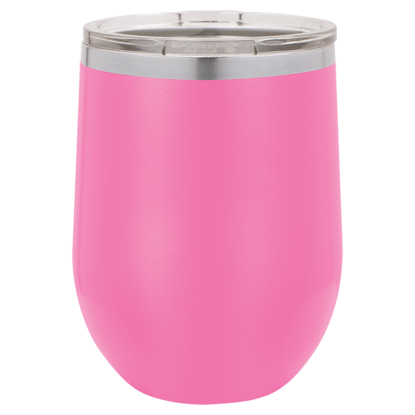 Polar Camel 12 oz. Pink Vacuum Insulated Stemless Wine Tumbler with Lid-MO