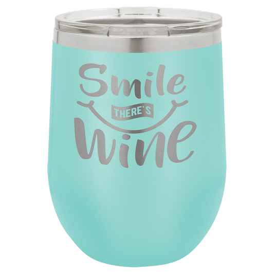 Polar Camel 12 oz. Teal Vacuum Insulated Stemless Wine Tumbler with Lid