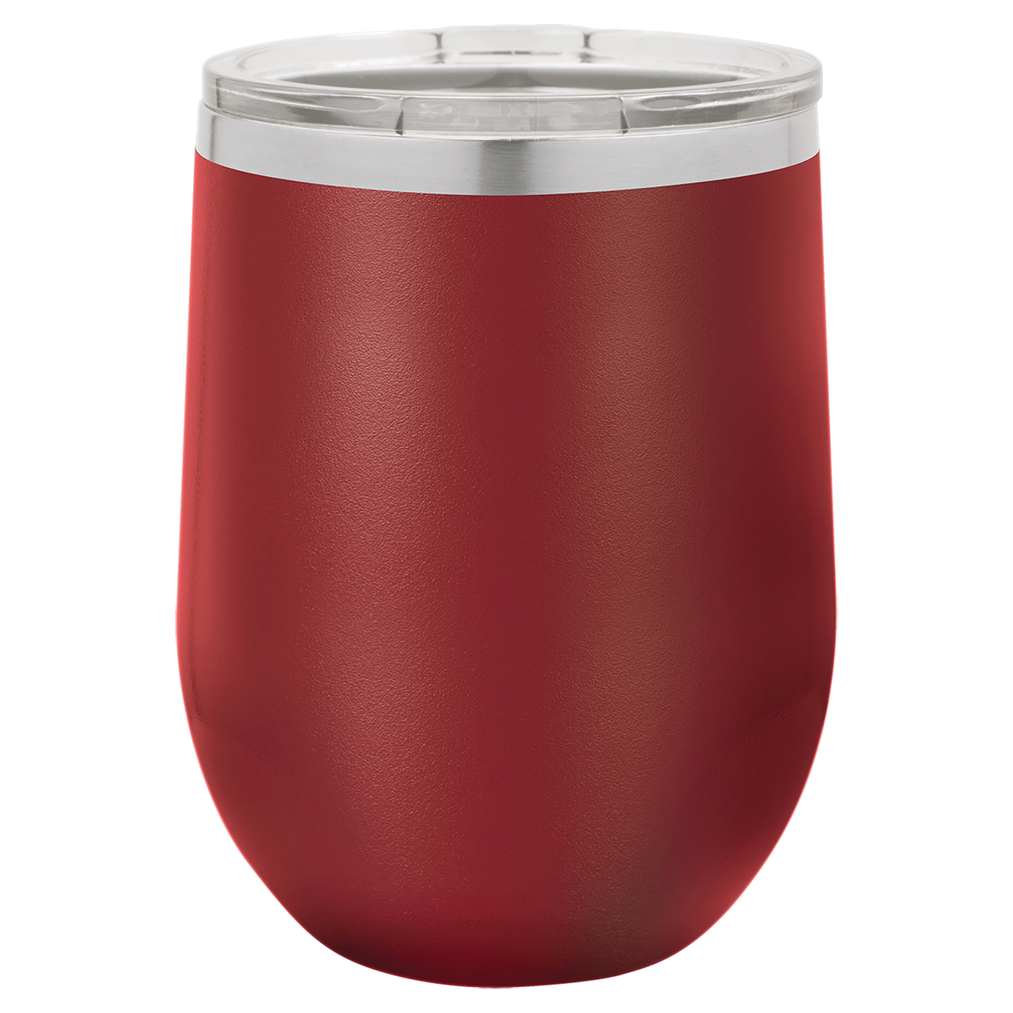 Polar Camel 12 oz. Maroon Vacuum Insulated Stemless Wine Tumbler with Lid-MO