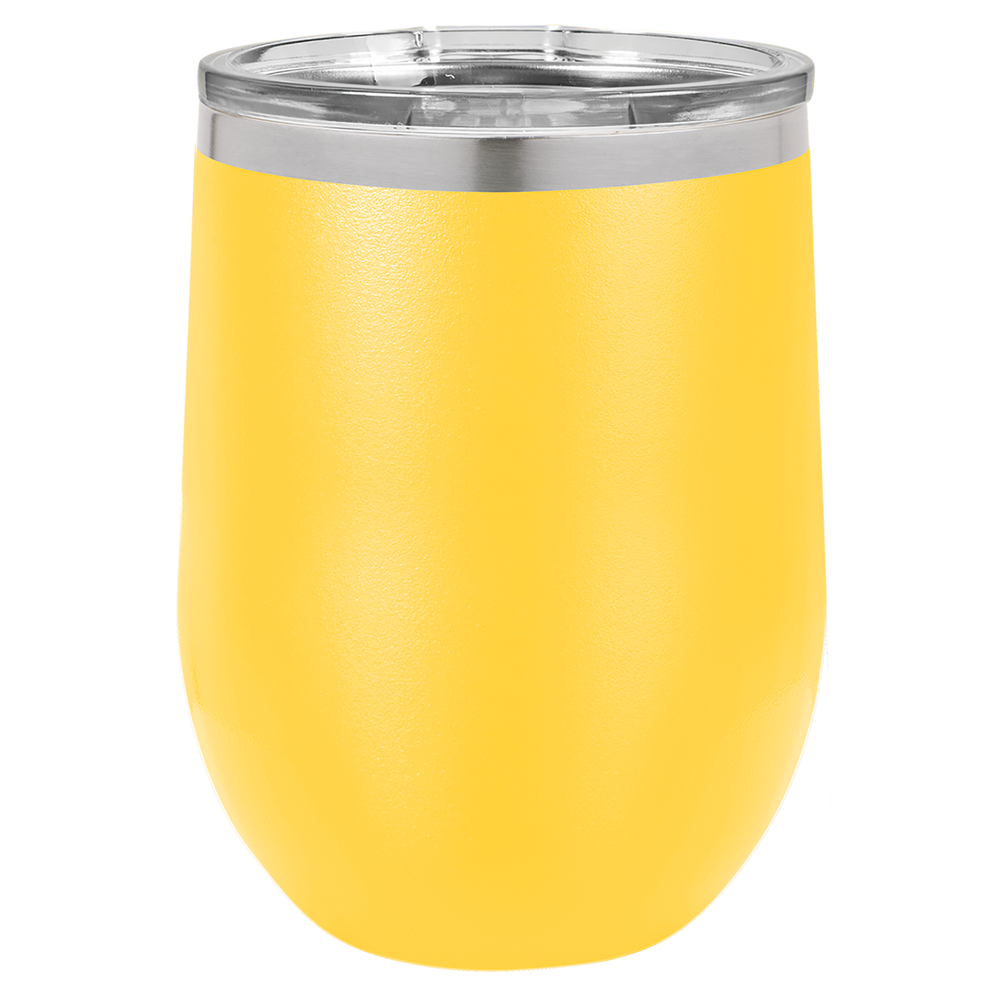 Polar Camel 12 oz. Yellow Vacuum Insulated Stemless Wine Tumbler with Lid-MO