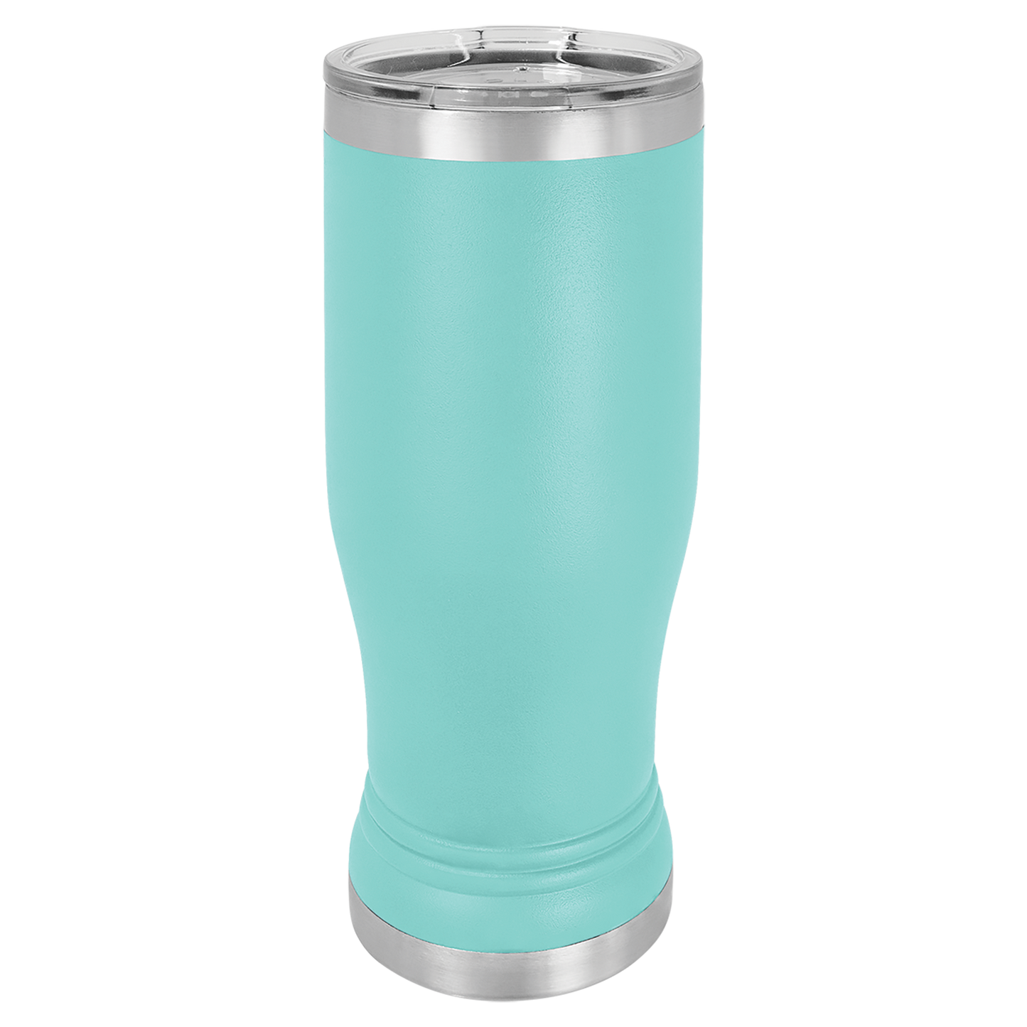 Teal 14 oz. Polar Camel Pilsner with Clear Lid-MO