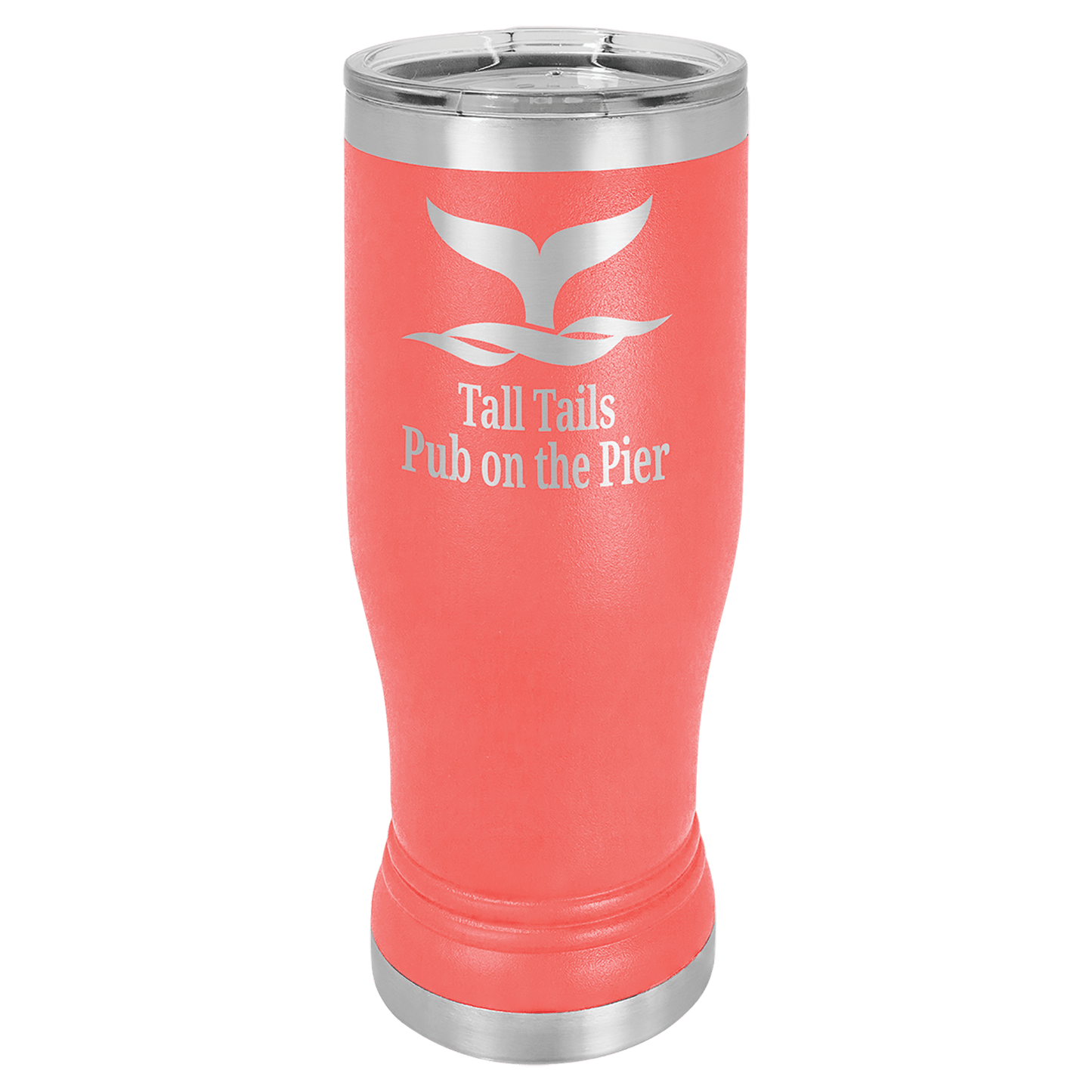 Coral 14 oz. Polar Camel Pilsner with Clear Lid