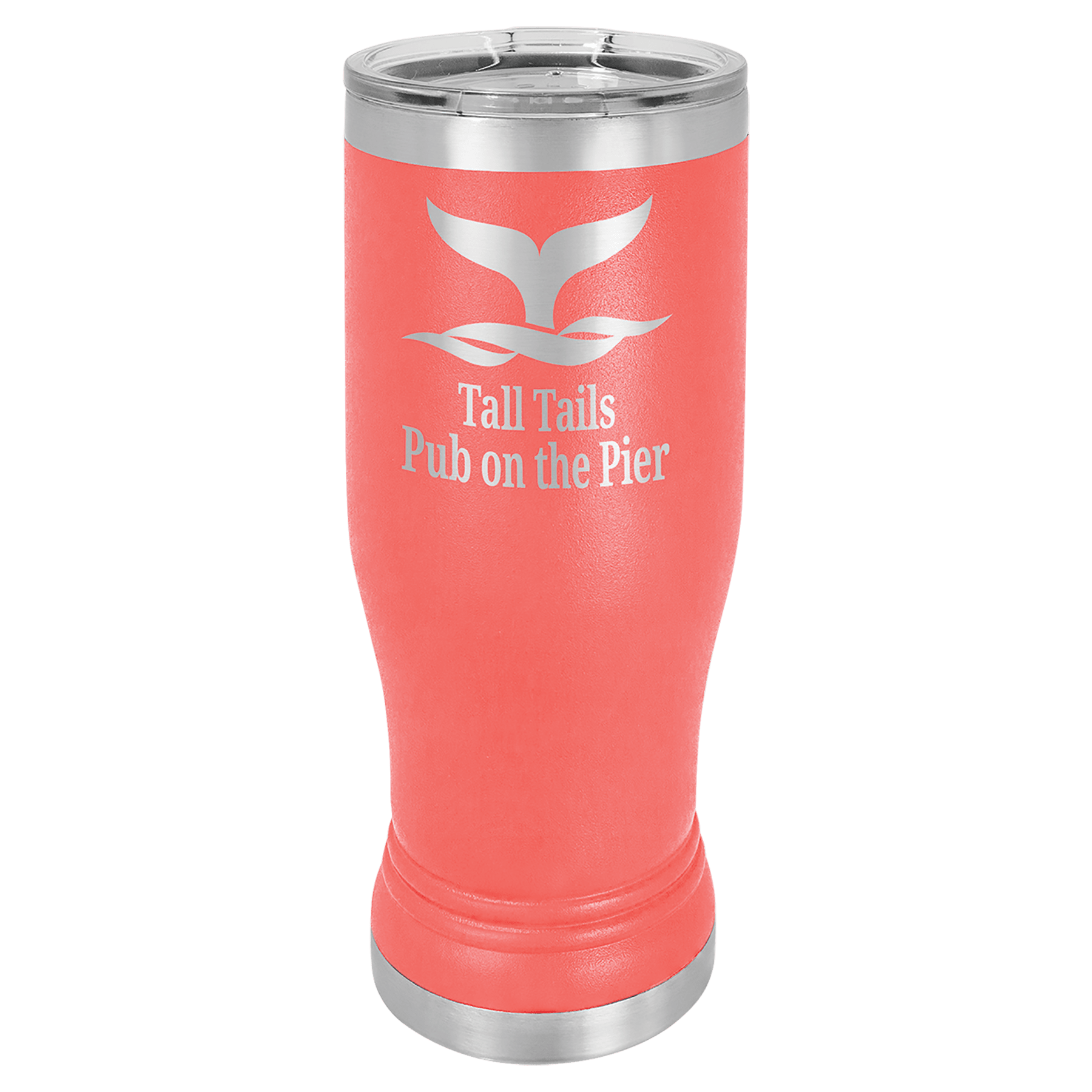 Coral 14 oz. Polar Camel Pilsner with Clear Lid