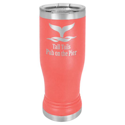 Coral 14 oz. Polar Camel Pilsner with Clear Lid