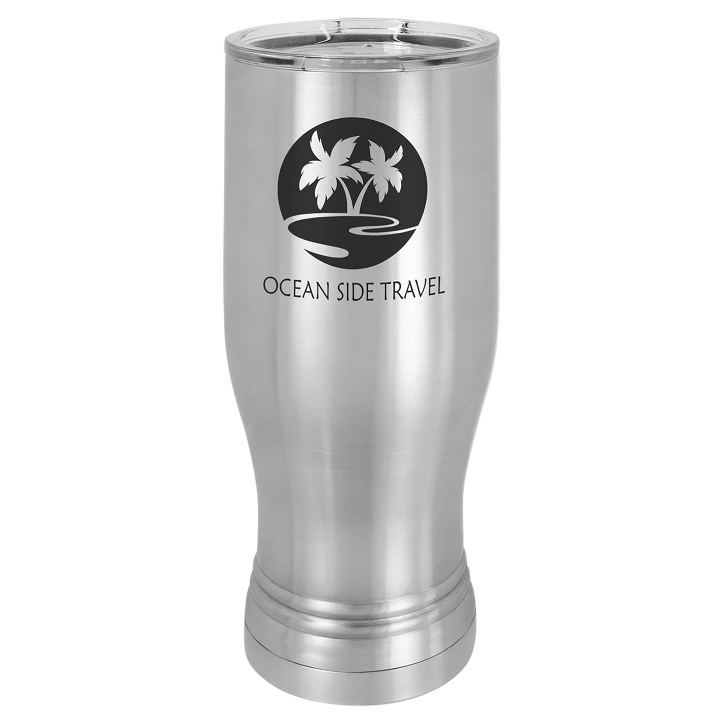 Polar Camel Stainless Steel 20 oz Pilsner with Clear Lid