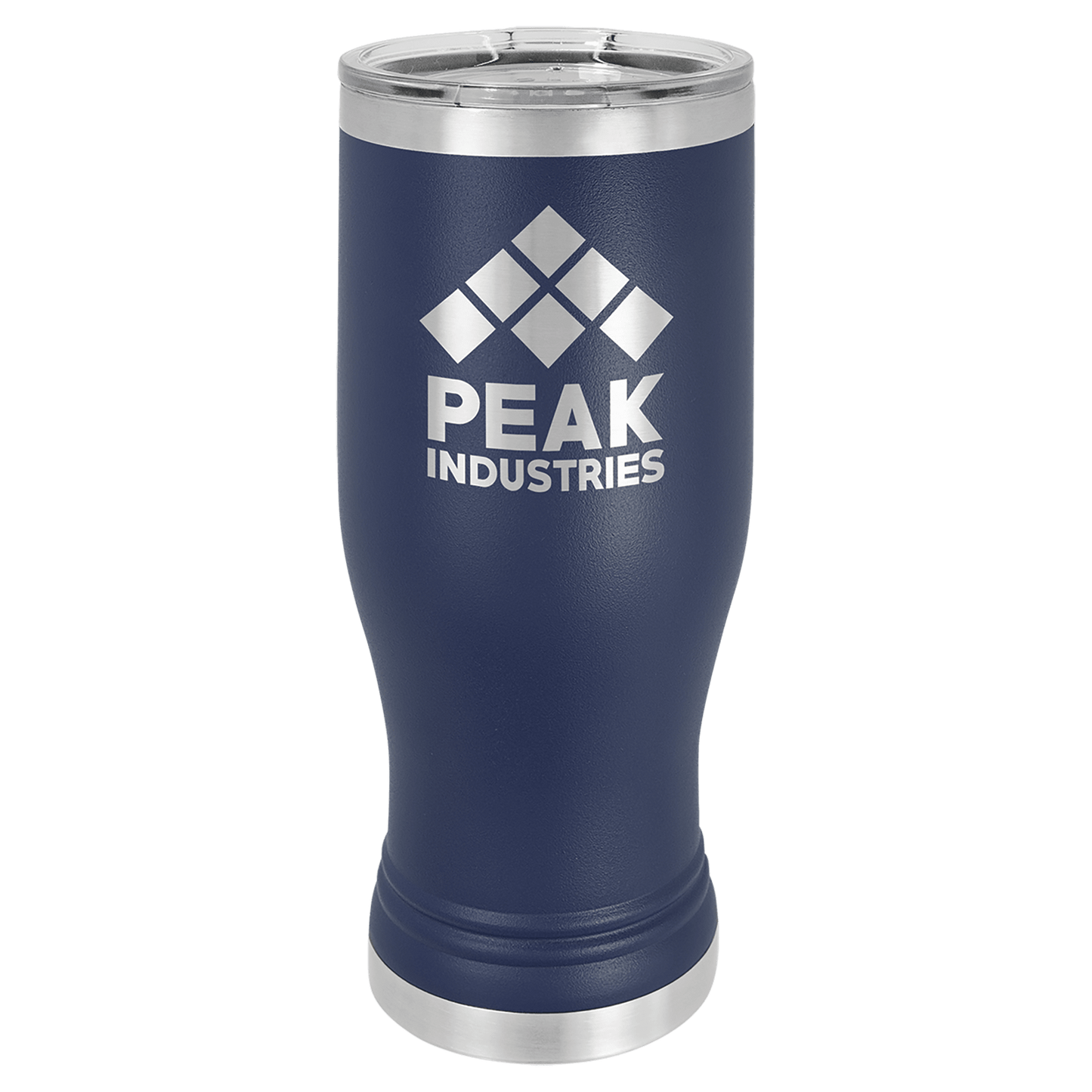 Polar Camel Navy Blue 20 oz. Pilsner with Clear Lid