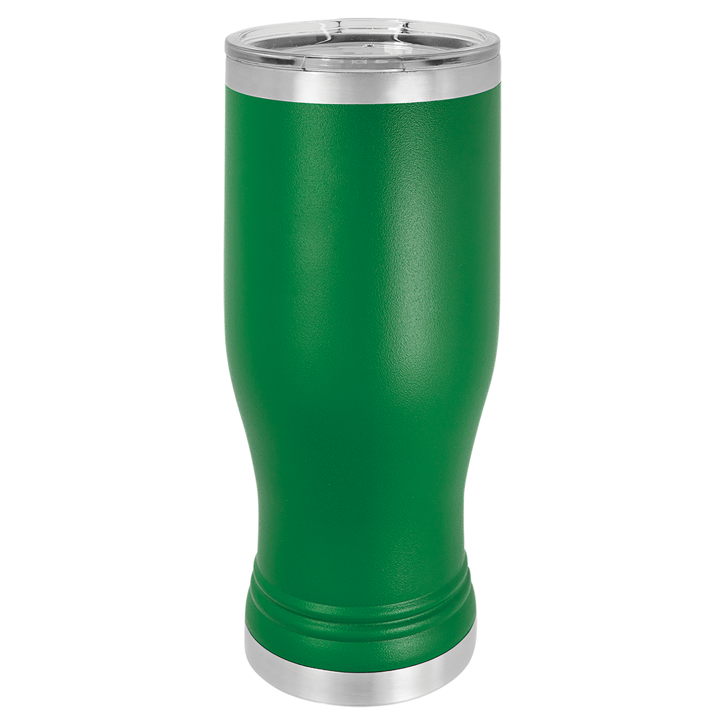 Polar Camel Green 20 oz. Pilsner with Clear Lid-MO