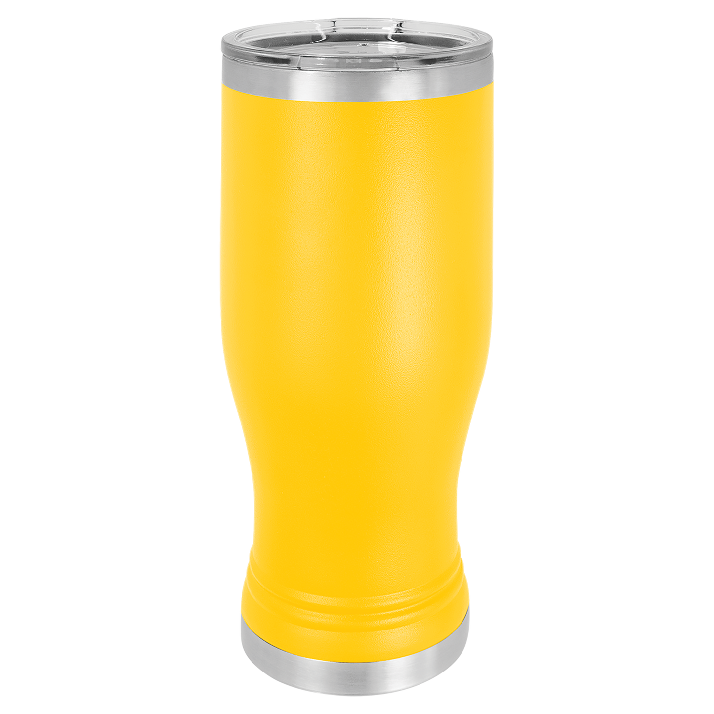 Polar Camel Yellow 20 oz. Pilsner with Clear Lid-MO