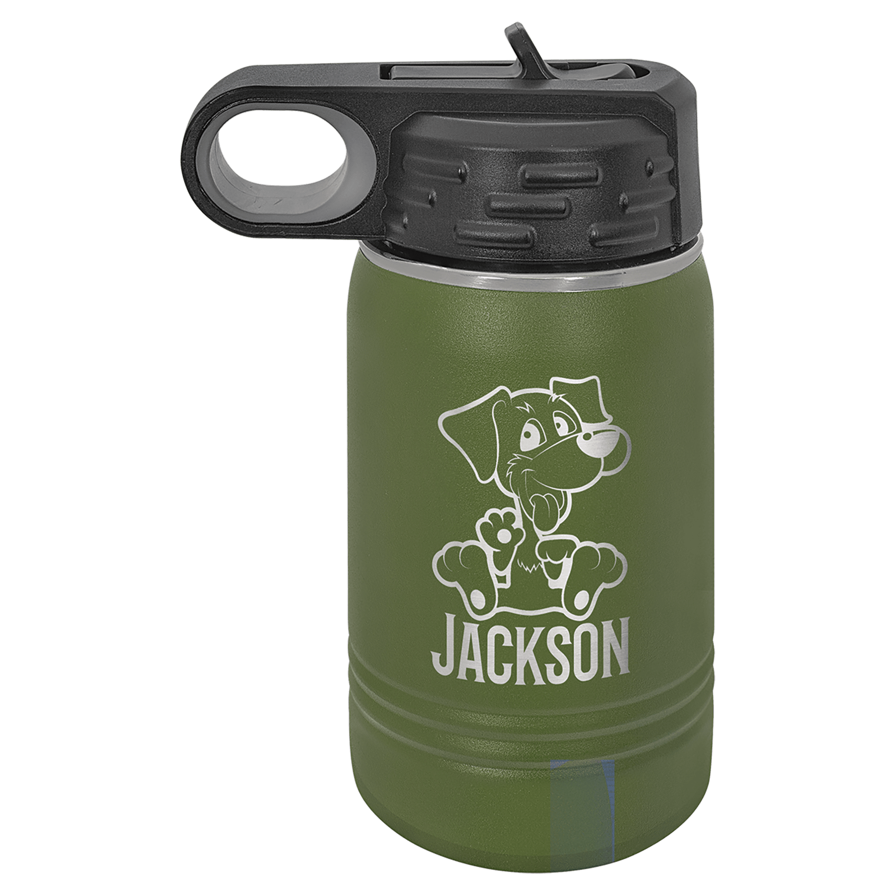 Polar Camel 12 oz. Olive Green Water Bottle