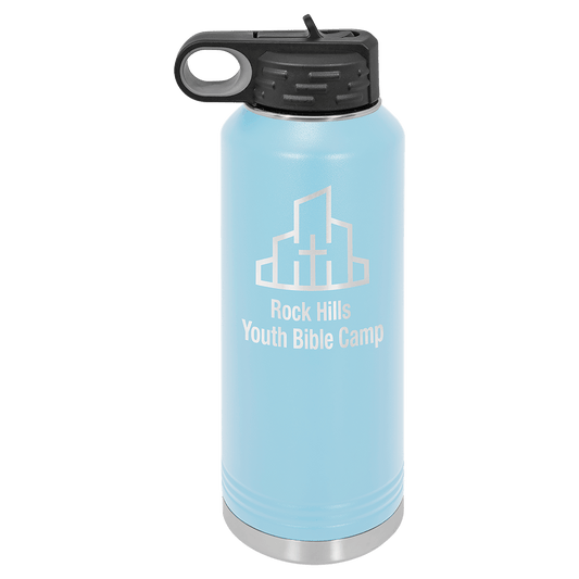 Polar Camel 40 oz. Light Blue Water Bottle