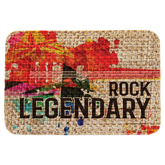 3" x 2" Burlap Rectangle Sublimatable Patch with Adhesive