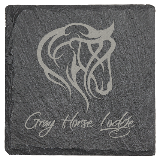 4" x 4" Square Slate Coaster