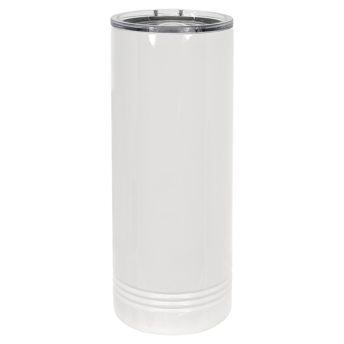 Polar Camel 22 oz. White Sublimatable Skinny Tumbler with Slider Lid-MO