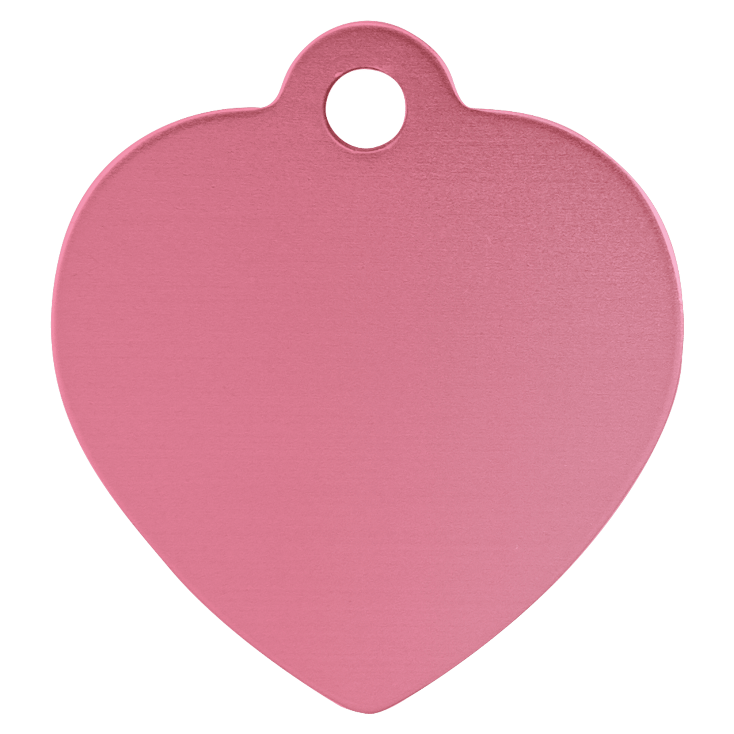 Laser Caviar 1 1/4" x 1 1/4" Pink Laserable Anodized Aluminum Heart Pet Tag