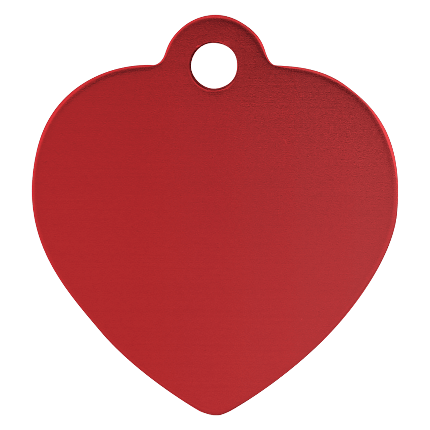 Laser Caviar 1 1/4" x 1 1/4" Red Laserable Anodized Aluminum Heart Pet Tag